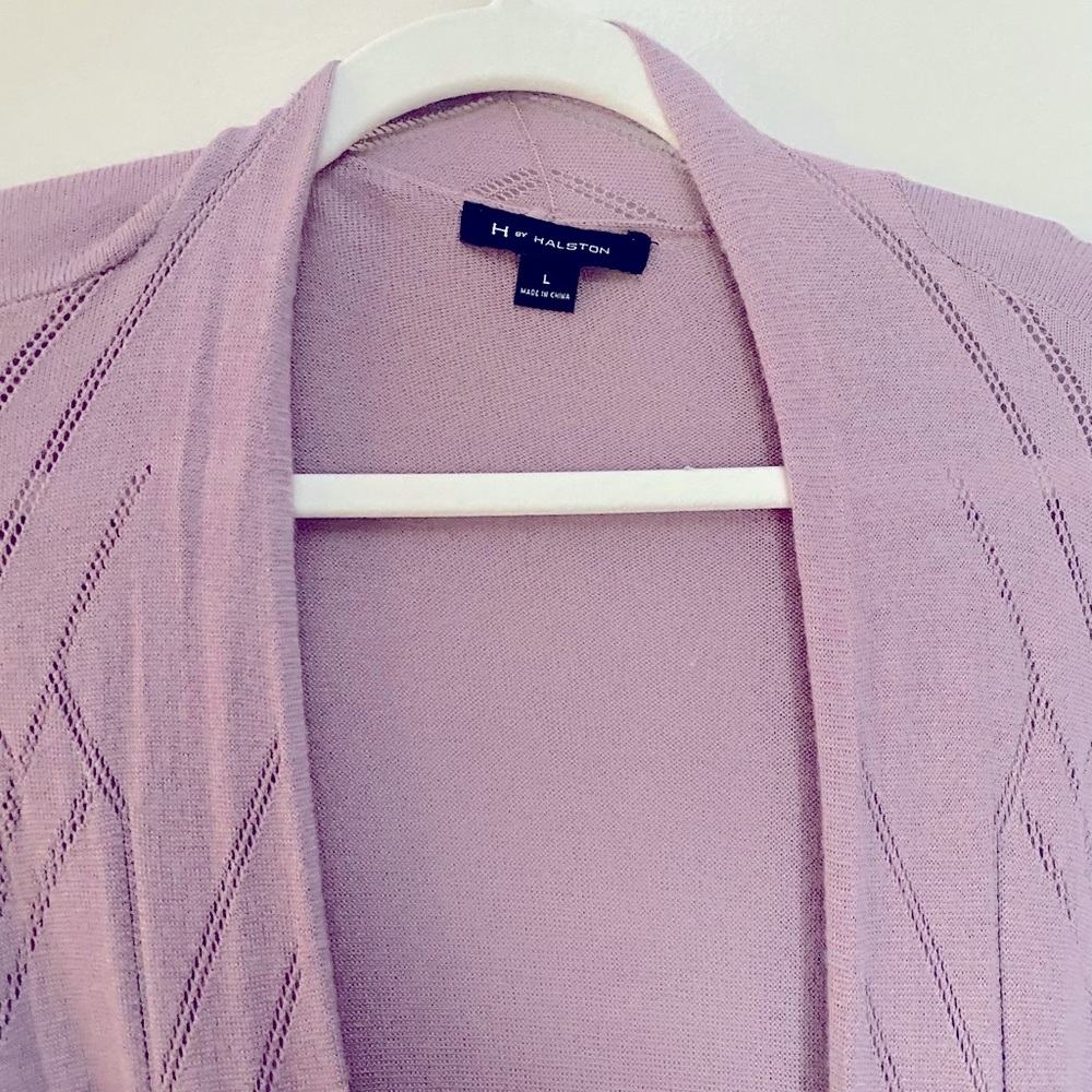 H by Halston - Lavender Purple - Duster Cardigan - L